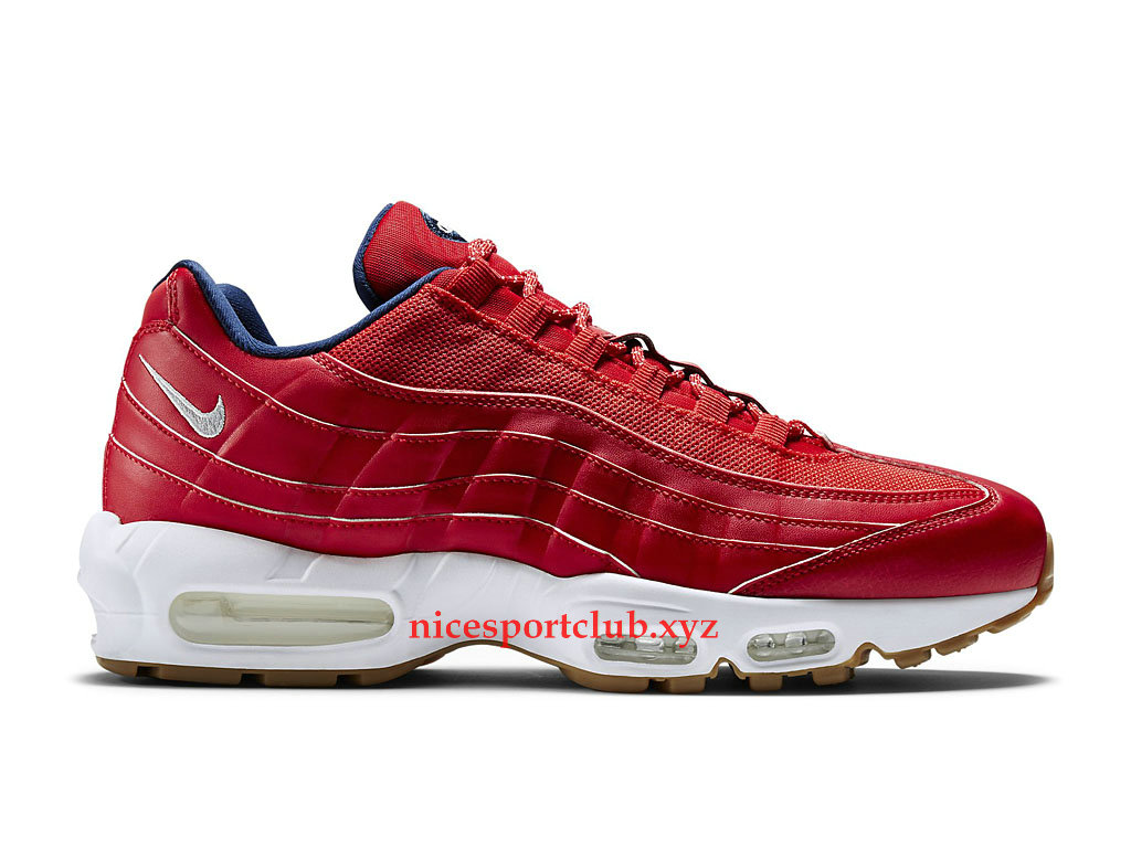 air max 95 blanche rouge