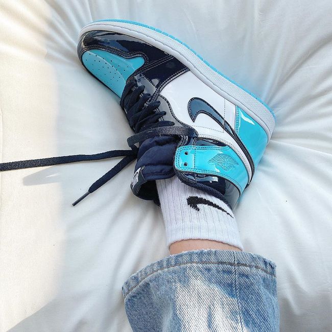 jordan 1 homme bleu