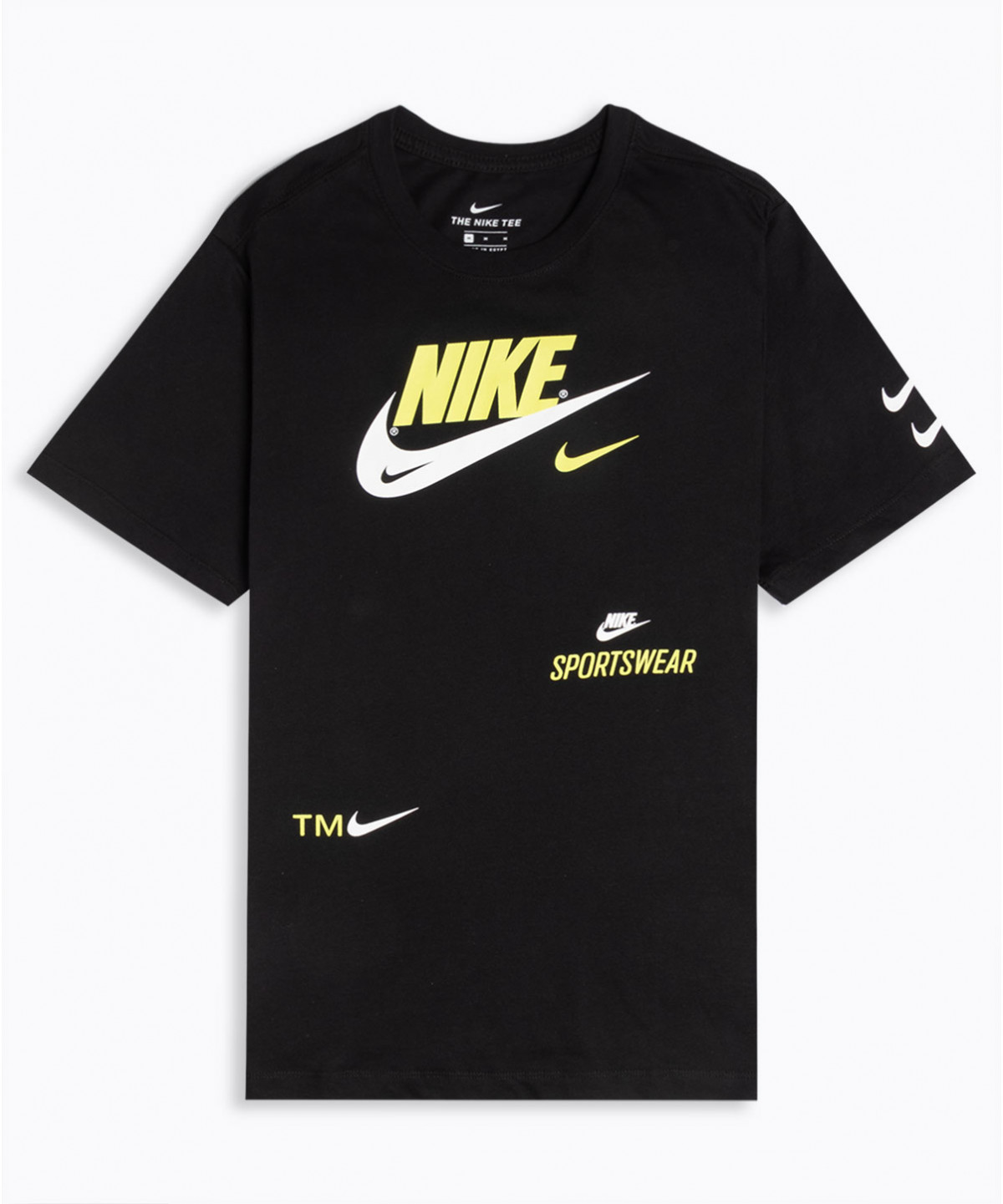 t shirt nike noir logo rouge